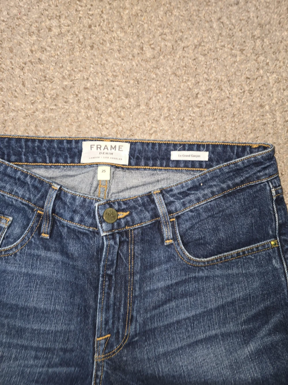 Frame Denim Women’s Dark Blue Straight Jeans Size 25